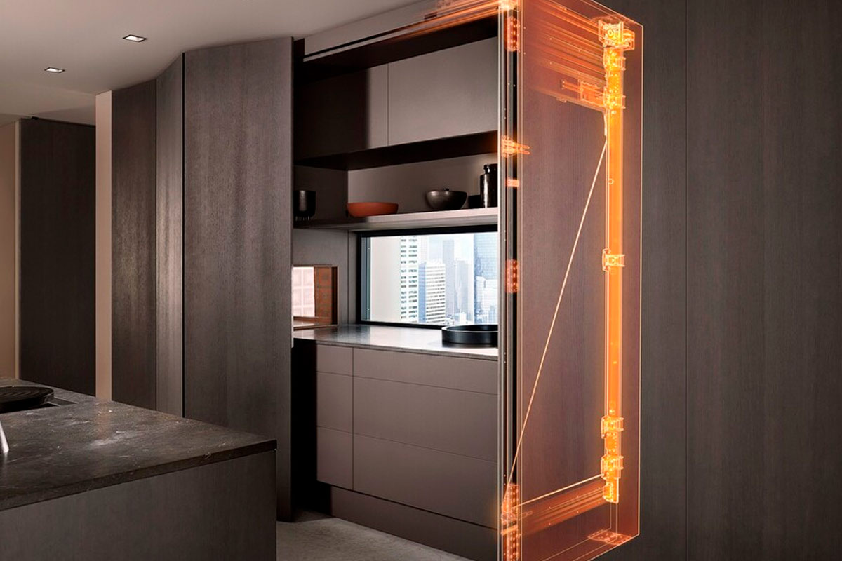 Puertas pocket ingeniería cocina Guadalajara HAUSKA