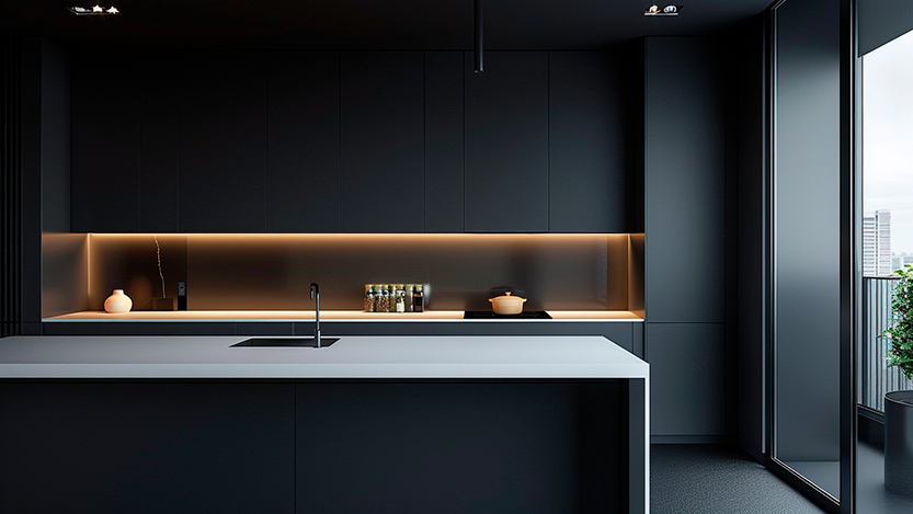 Cocina moderna Hauska con combinaciones de color para cocinas modernas